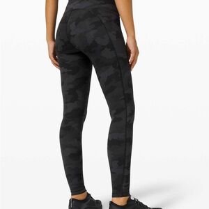 Lululemon Athletica Black Camo Leggings